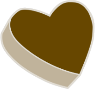brown_candy_heart emote for Discord