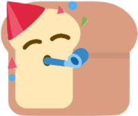 Party_Bread emote for Discord