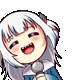 GawrGuraSingAnimated emote for Discord