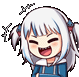 GawrGuraScaredAnimated emote for Discord