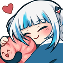 GawrGuraHug emote for Discord