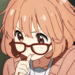 Mirai_think emote for Discord