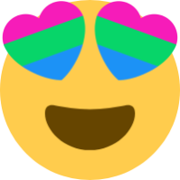 polysexual_heart_eyes emote for Discord