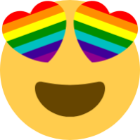 7stripe_pride_heart_eyes emote for Discord