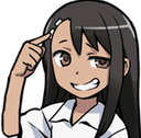 Nagatoro_Think emote for Discord