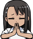 Nagatoro_Pray emote for Discord