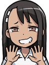 Nagatoro_Apprehensive emote for Discord