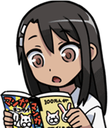 Nagatoro_Reading emote for Discord