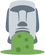 moyai_puke emote for Discord