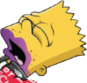 Lean_Wasted_Bart emote for Discord