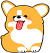 Corgi_Tongue emote for Discord