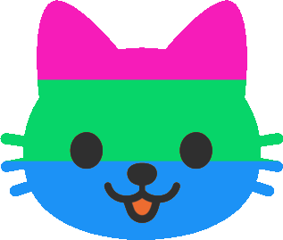 polysexual_kitty_face emote for Discord