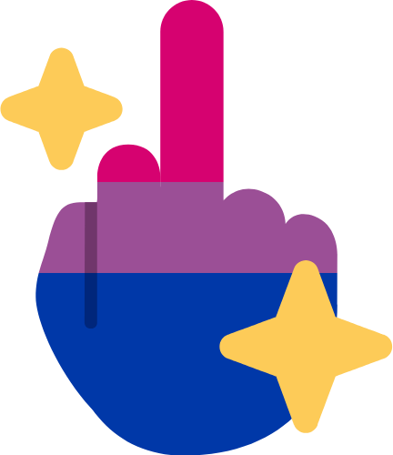 bi_middle_finger emote for Discord