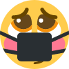 No_Kiss_Yes_Covid emote for Discord