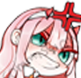 ZeroTwo_Annoyed emote for Discord