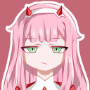 ZeroTwo_Disgusted emote for Discord