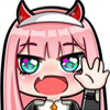 ZeroTwo_Hello emote for Discord