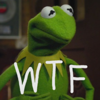 Kermit_wtf emote for Discord