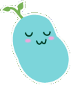 blue_uwu_bean_sprout emote for Discord