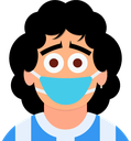 Maradona_Barbijo emote for Discord