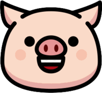 piggrin emote for Discord