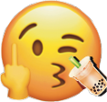fuckoff_imdrinkingboba emote for Discord