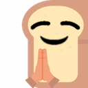 PrayingBread emote for Discord