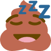 Sleeping_poop emote for Discord