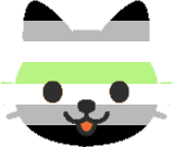 agender_kitty_face emote for Discord
