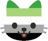aromantic_kitty_face emote for Discord