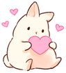 bunny_heart emote for Discord