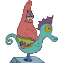 SeahorseRidePatrick emote for Discord