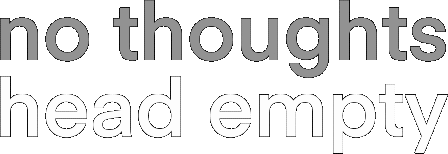 nothoughtsheadempty emote for Discord