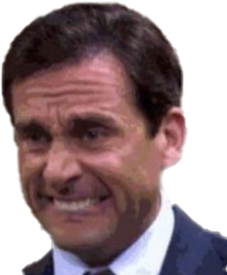 theofficememe_yikes emote for Discord