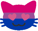 bi_kitty_in_love emote for Discord
