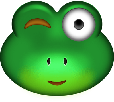 hd_wink_frog emote for Discord