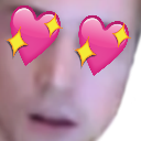xqcHeartEyes emote for Discord
