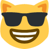 Cat_grinGlasses emote for Discord