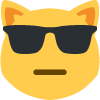 Cat_neutralGlasses emote for Discord