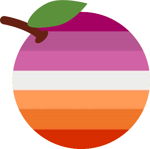 lesbian_orange emote for Discord