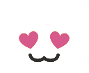 white_kitty_in_love emote for Discord