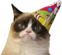 grumpycat_birthday emote for Discord