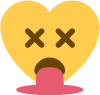 Dead_Barf_Heart emote for Discord