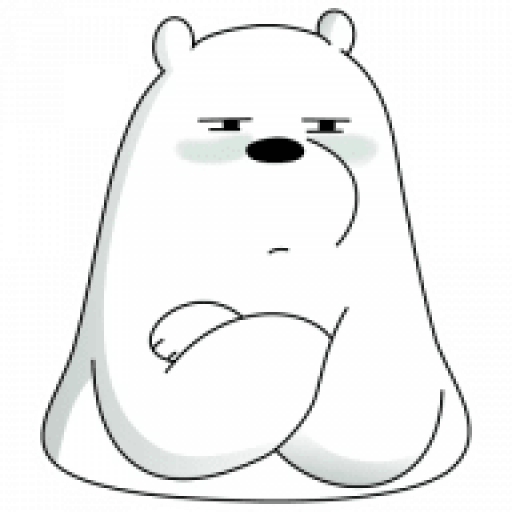 icebearextremelytired emote for Discord