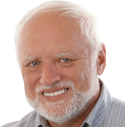 Hide_The_Pain_Harold emote for Discord