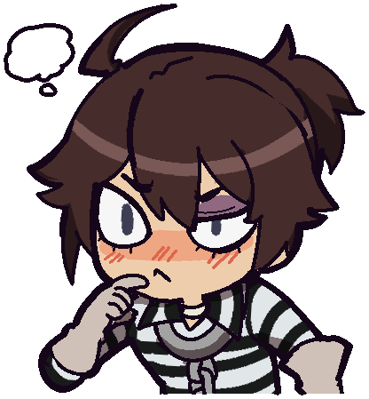 Luca_think emote for Discord