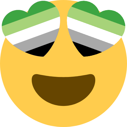 aromantic_heart_eyes emote for Discord