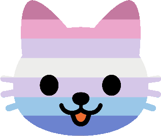 bigender_kitty_face emote for Discord