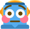 Flushed_Robot emote for Discord