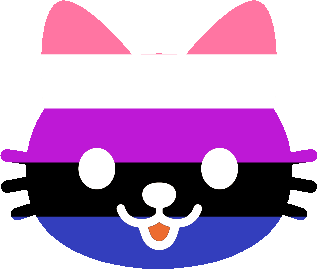 genderfluid_kitty_face emote for Discord